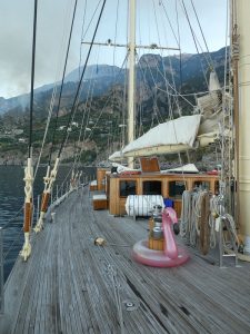Feuer bei Positano