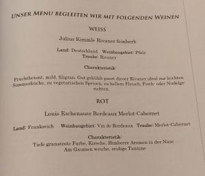 Weinempfehlung