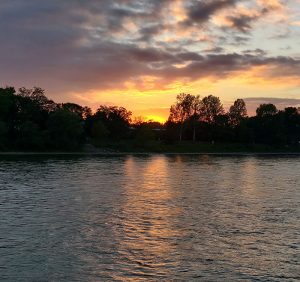 Sonnenuntergang bei Bad Godesberg