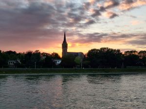 Sonnenuntergang bei Bad Godesberg