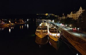 Blick von der Balduinbrücke - Douce France und Vista Serenity