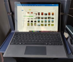Working on Train