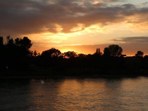 Sonnenuntergang bei Bad Godesberg