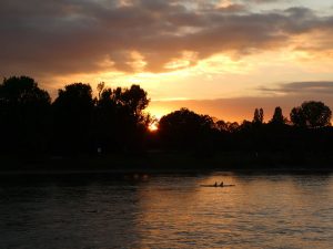Sonnenuntergang bei Bad Godesberg