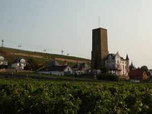 Blick zur Seilbahn