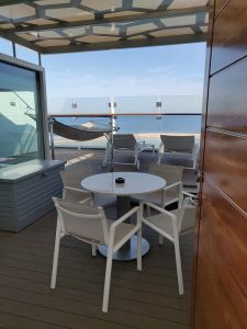Terrasse einer Himmel & Meer Suite