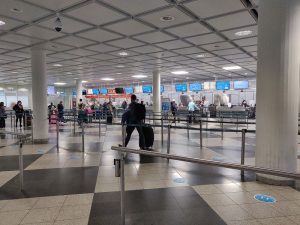 Check-in im Zentralbereich