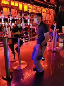 tägliche Temperaturkontrolle in der Abtanz Bar