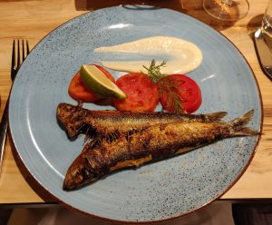 gebackene Sardinen mit Aioli