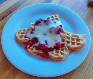 Waffeln von der Eis Bar