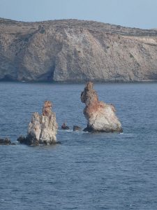 in der Caldera von Milos