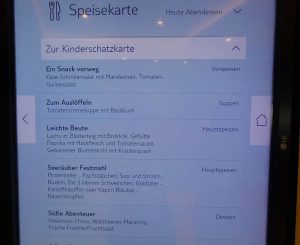 Speisekarte Atlantik Mediterran