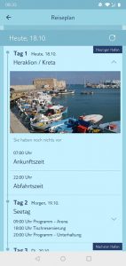 Unser Tagesprogramm in der App