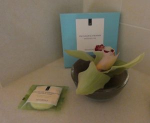 Brausetablette, Massageschwamm