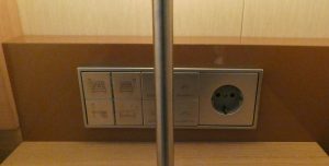 Schalter, Steckdose rechts