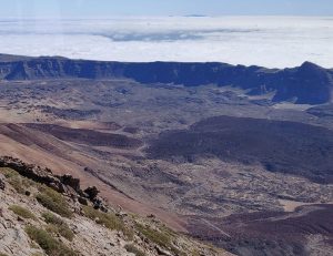 Aussicht über den Krater