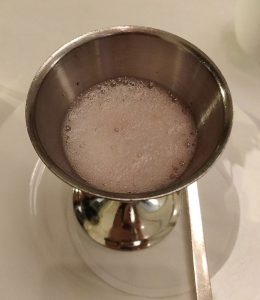 Sorbet mit Champagner