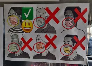 so wird die Maske richtig getragen!