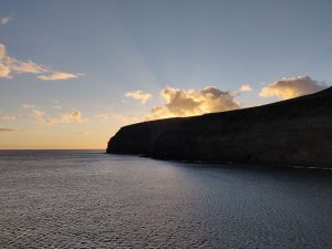 Ausfahrt zum Sonnenuntergang