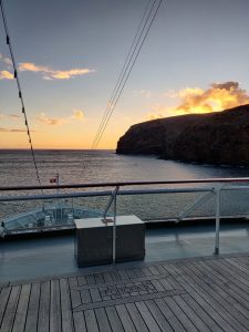 Ausfahrt zum Sonnenuntergang