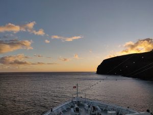 Ausfahrt zum Sonnenuntergang
