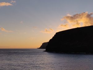 Ausfahrt zum Sonnenuntergang