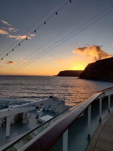 Ausfahrt zum Sonnenuntergang
