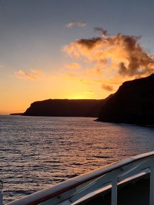 Ausfahrt zum Sonnenuntergang