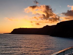 Ausfahrt zum Sonnenuntergang