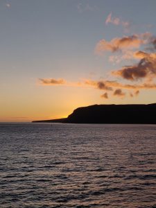Ausfahrt zum Sonnenuntergang