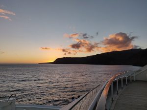 Ausfahrt zum Sonnenuntergang
