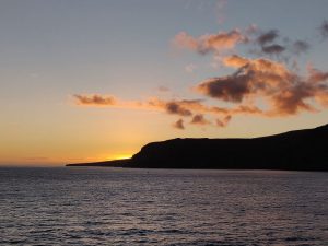Ausfahrt zum Sonnenuntergang