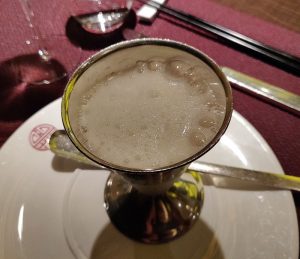 Sorbet mit Champagner