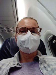 Selfie auf dem Weg nach Frankfurt