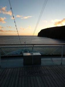 Ausfahrt zum Sonnenuntergang