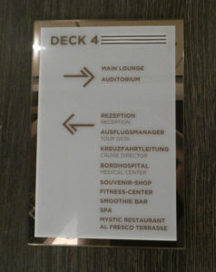 öffentliche Räume auf Deck 4
