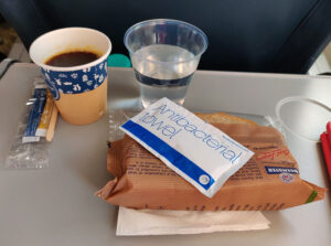 Sandwich, Kaffee, Wasser