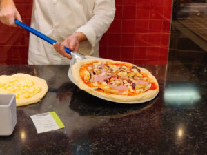 Pizza auf den Heber