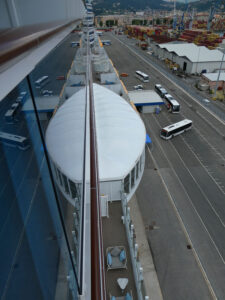 Blick vom Balkon