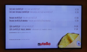 Nutella at Costa