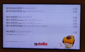 Nutella at Costa