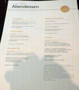Abendessen im Bellavista