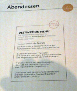 Abendessen im Bellavista