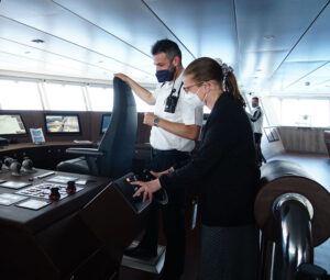 Einweisung durch den Staff Captain