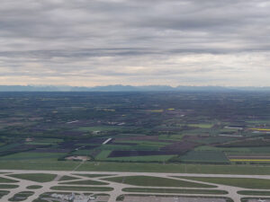 Flughafen München mit Alpenblick
