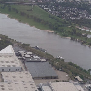 Flussschiff in Düsseldorf