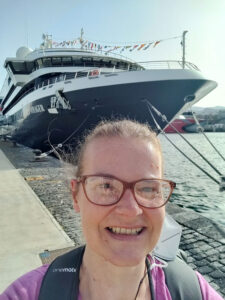 Selfie vor dem Schiff