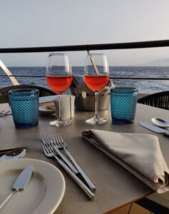 Abendessen mit Aussicht