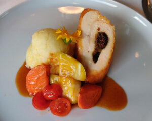 Panierte Hähnchen-Roulade
