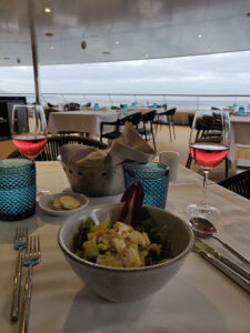 letztes Dinner mit Aussicht